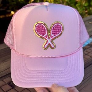 Pink Tennis Trucker Hat